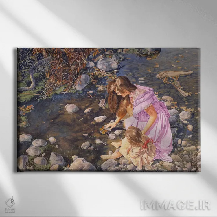 تابلو دکوراتیو عصر معصومیت اثر گرائیم استیونسون - نمای روبهرو روی دیوار