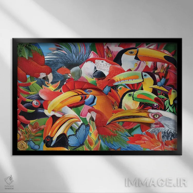 تابلو دکوراتیو سرت را بالا بگیر اثر گرائیم استیونسون - نمای قابدار مشکی