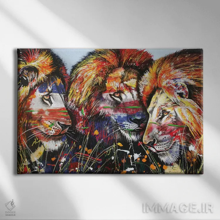 تابلو دکوراتیو برادران اوکاوانگو اثر گرائیم استیونسون - نمای روبهرو روی دیوار