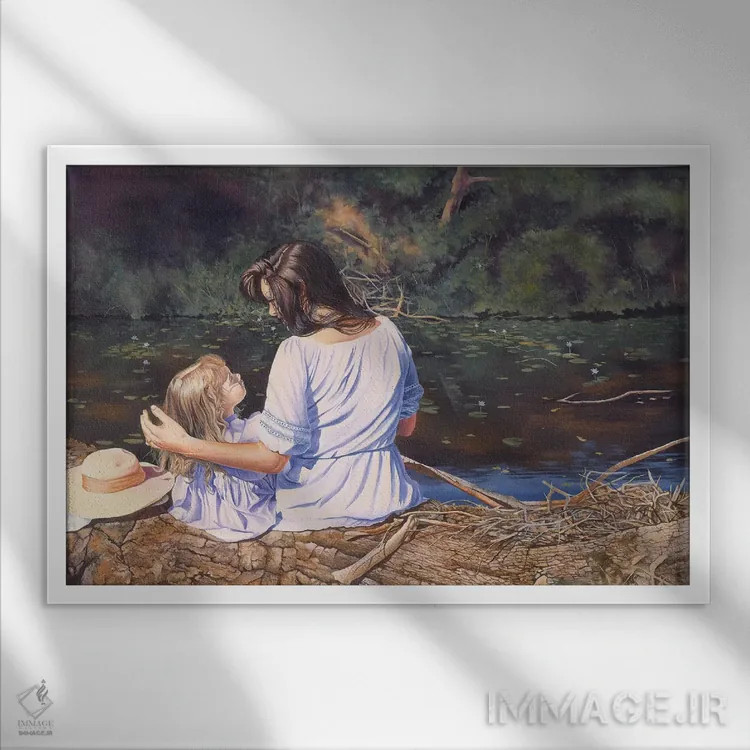 تابلو دکوراتیو خاطرات مادر من اثر گرائیم استیونسون - نمای قابدار سفید