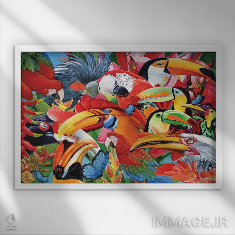 تابلو دکوراتیو سرت را بالا بگیر اثر گرائیم استیونسون - نمای قابدار سفید