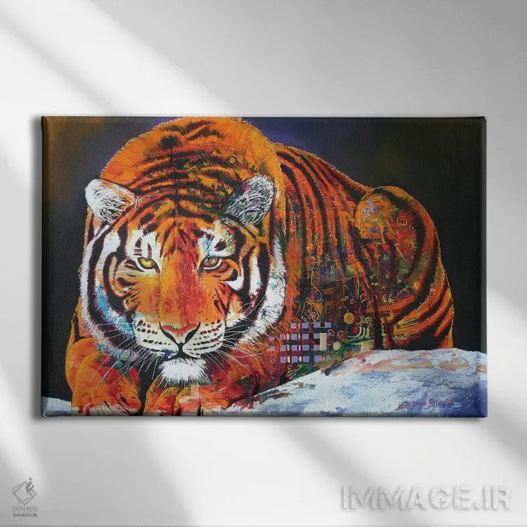 تابلو دکوراتیو ساقه اثر گرائیم استیونسون - نمای روبهرو روی دیوار