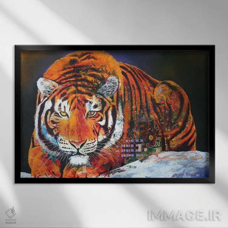 تابلو دکوراتیو ساقه اثر گرائیم استیونسون - نمای قابدار مشکی