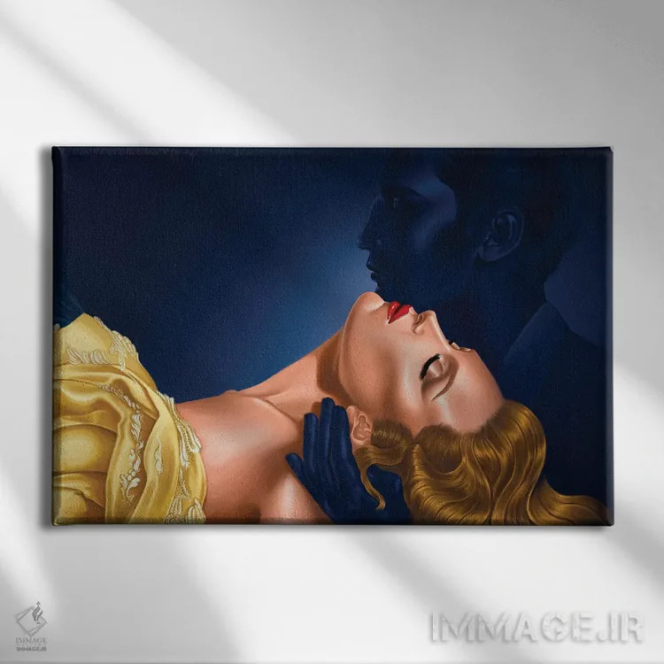 تابلو دکوراتیو زیبای خفته اثر جورج وی. آنتونیـو - نمای روبهرو روی دیوار