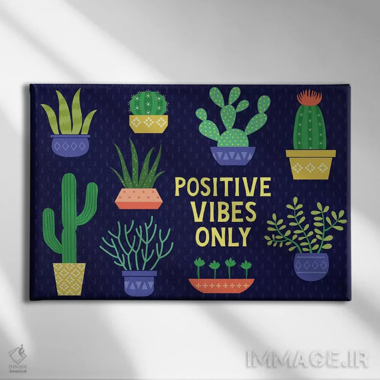 تابلو دکوراتیو فقط حس خوب اثر گیل ویلت - نمای روبهرو روی دیوار