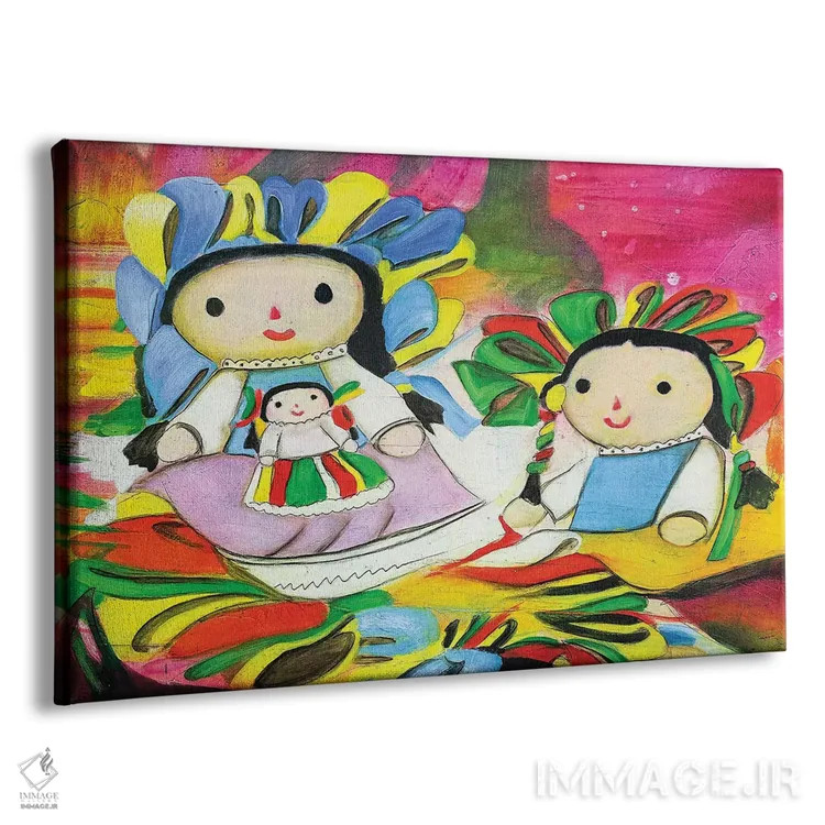 تابلو دکوراتیو اشتیاق مکزیکی ۱ اثر گابریلا ویارریل - نمای پرسپکتیو محصول