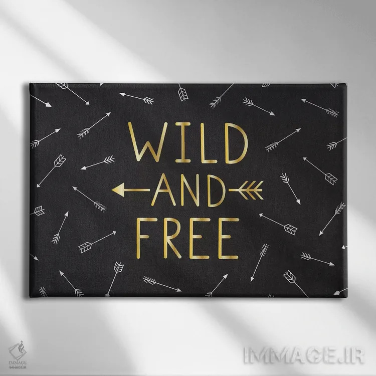 تابلو دکوراتیو آزاد و رها اثر گیل ویلت - نمای روبهرو روی دیوار