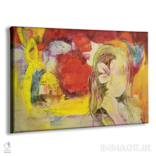 تابلو انتزاعی در سطح پوست اثر گابریلا ویارریل - نمای پرسپکتیو محصول