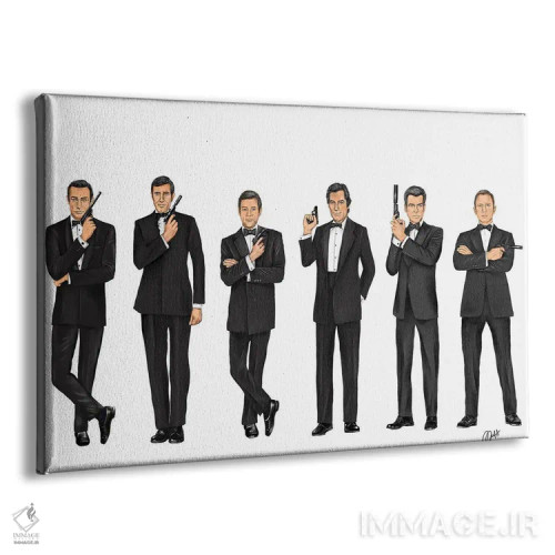 تابلو دکوراتیو جیمز باند ۰۰۷ اثر گاو نورتون - نمای پرسپکتیو محصول