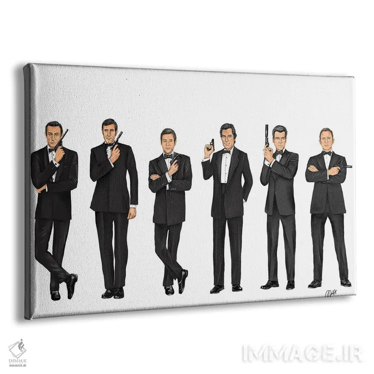 تابلو دکوراتیو جیمز باند ۰۰۷ اثر گاو نورتون - نمای پرسپکتیو محصول