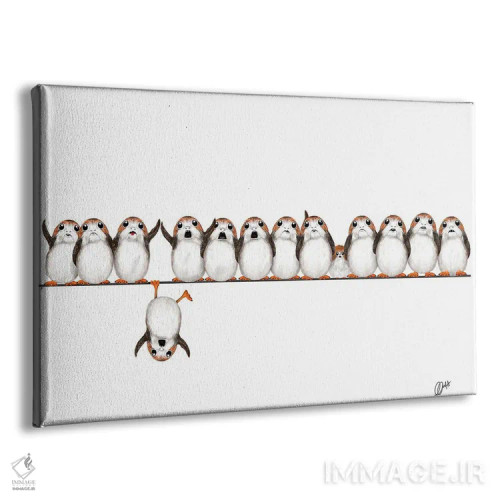 تابلو دکوراتیو پورگ ها روی سیم اثر گاو نورتون - نمای پرسپکتیو محصول