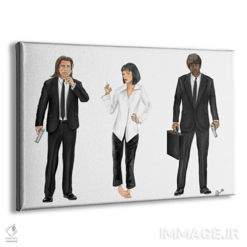 تابلو دکوراتیو پالپ فیکشن اثر گاو نورتون - نمای پرسپکتیو محصول