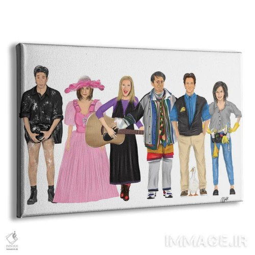 تابلو دکوراتیو فرندز اثر گاو نورتون - نمای پرسپکتیو محصول