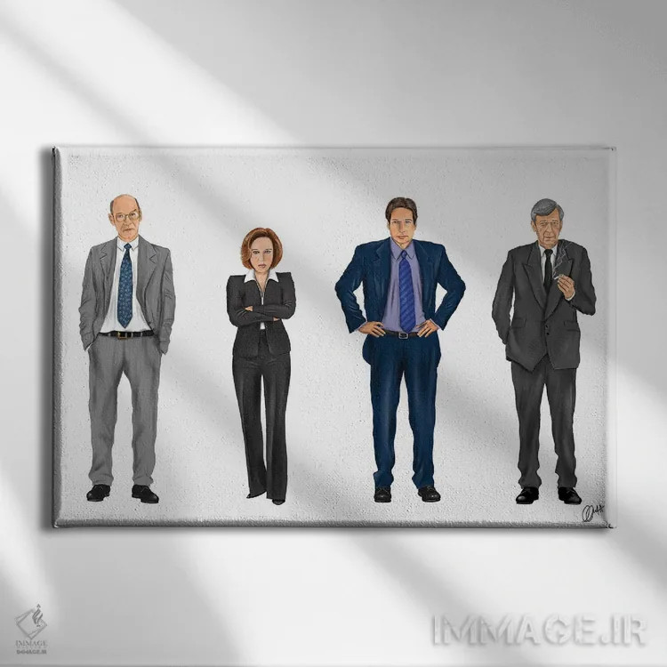 تابلو دکوراتیو ایکس اثر گاو نورتون - نمای روبهرو روی دیوار