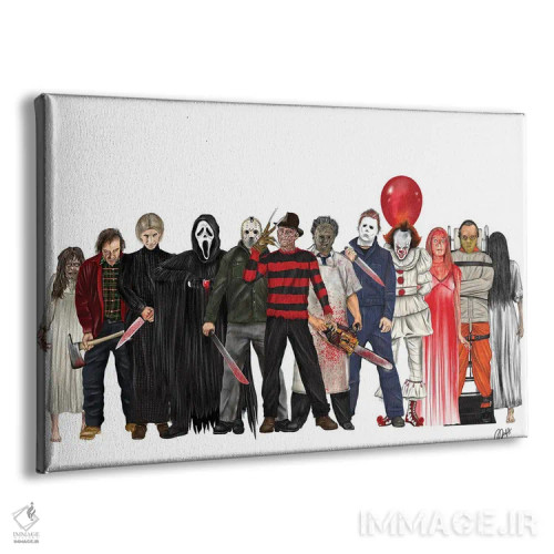 تابلو دکوراتیو فردی و دوستان اثر گاو نورتون - نمای پرسپکتیو محصول