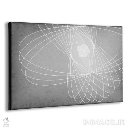 تابلو انتزاعی اتم اثر گت یور نرد آن - نمای پرسپکتیو محصول