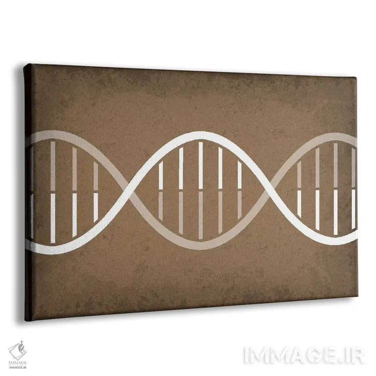 تابلو انتزاعی رشته DNA اثر گت یور نرد آن - نمای پرسپکتیو محصول