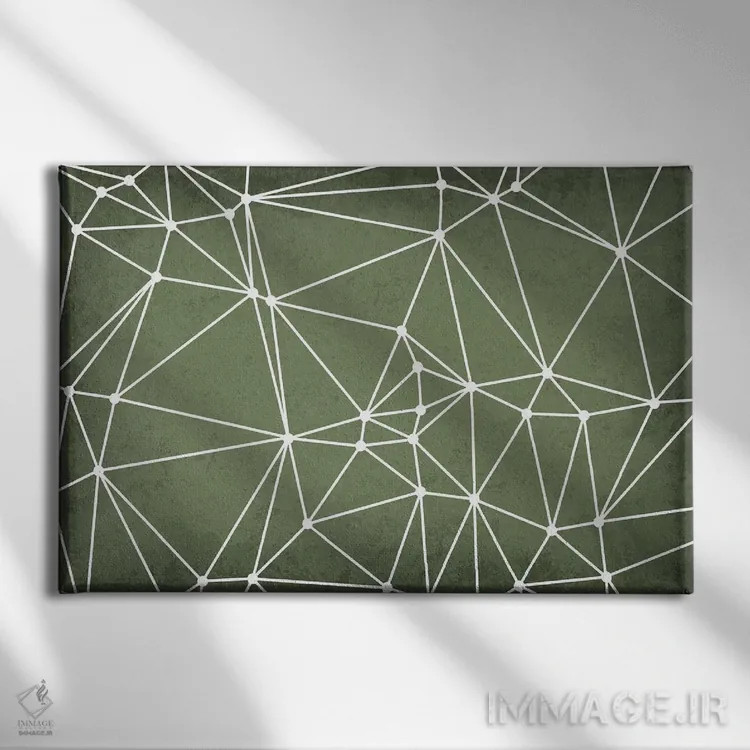 تابلو انتزاعی مثلث بندی دلانی اثر گت یور نرد آن - نمای روبهرو روی دیوار