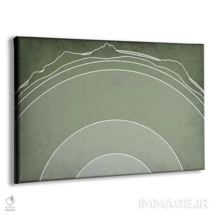 تابلو انتزاعی لایه های زمین اثر گت یور نرد آن - نمای پرسپکتیو محصول