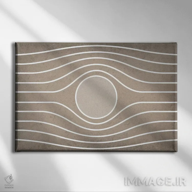 تابلو انتزاعی اصل برنولی اثر گت یور نرد آن - نمای روبهرو روی دیوار