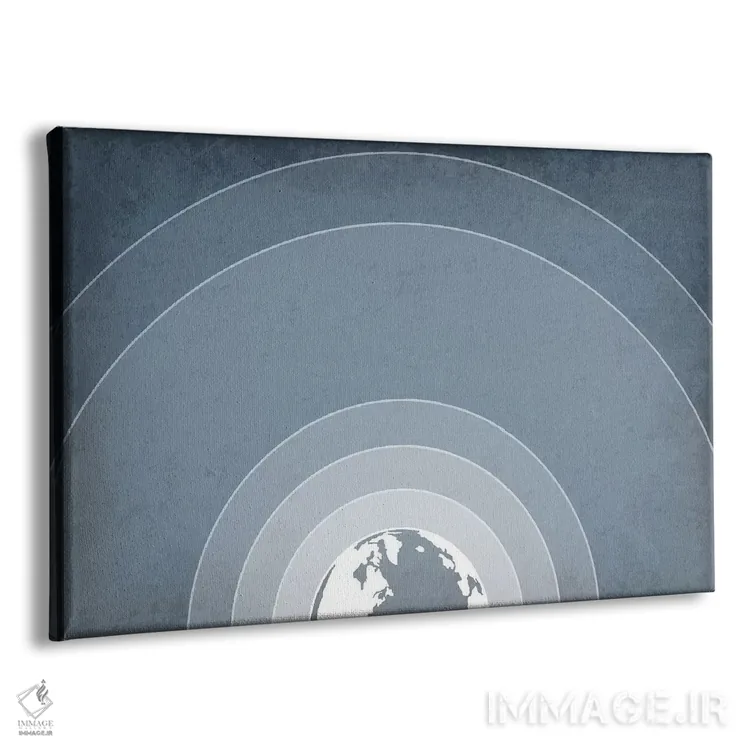 تابلو انتزاعی اتمسفر زمین اثر گت یور نرد آن - نمای پرسپکتیو محصول