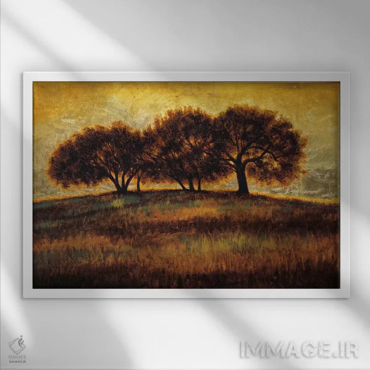 تابلو دکوراتیو طلوع ۱ اثر گرگوری ویلیامز - نمای قابدار سفید