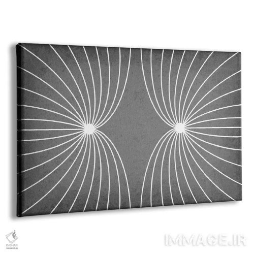 تابلو انتزاعی میدان الکتریکی با بارهای همنام اثر گت یور نرد آن - نمای پرسپکتیو محصول