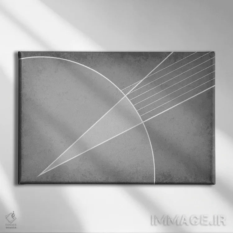 تابلو انتزاعی اندازه گیری اراتوستن اثر گت یور نرد آن - نمای روبهرو روی دیوار