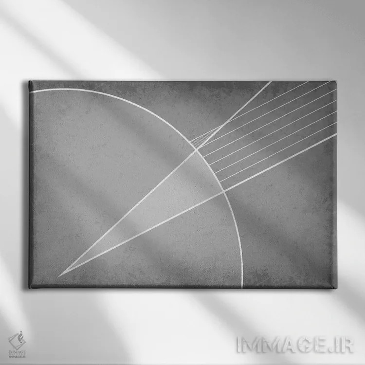 تابلو انتزاعی اندازه گیری اراتوستن اثر گت یور نرد آن - نمای روبهرو روی دیوار