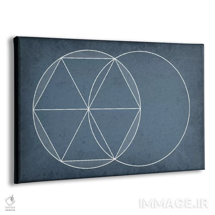 تابلو انتزاعی هندسه اقلیدسی اثر گت یور نرد آن - نمای پرسپکتیو محصول