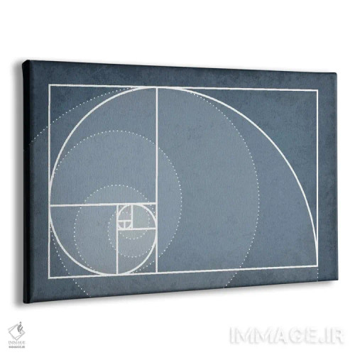 تابلو مدرن مارپیچ دنباله فیبوناچی اثر گت یور نرد آن - نمای پرسپکتیو محصول