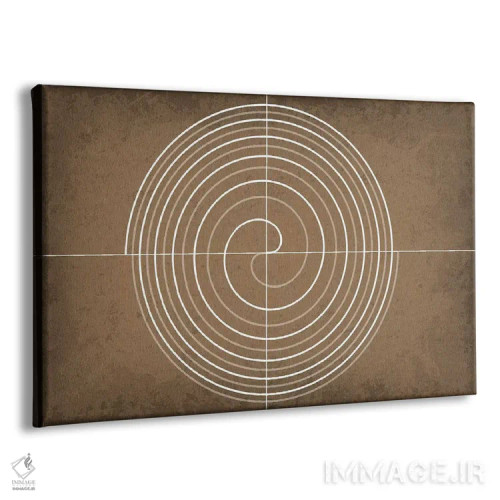 تابلو انتزاعی مارپیچ فرما اثر گت یور نرد آن - نمای پرسپکتیو محصول