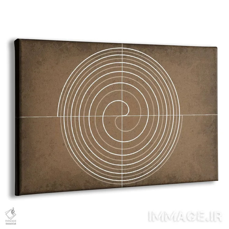 تابلو انتزاعی مارپیچ فرما اثر گت یور نرد آن - نمای پرسپکتیو محصول