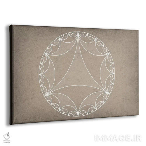 تابلو انتزاعی هندسه هذلولوی اثر گت یور نرد آن - نمای پرسپکتیو محصول