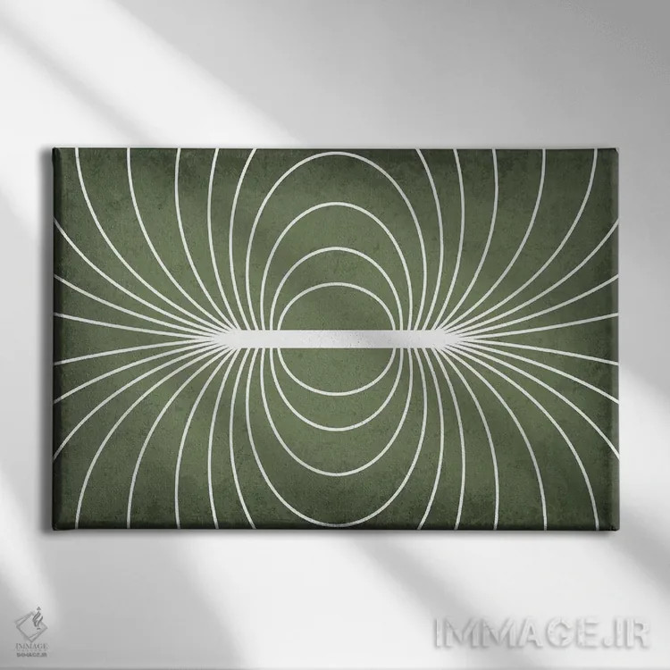 تابلو انتزاعی میدان مغناطیسی اثر گت یور نرد آن - نمای روبهرو روی دیوار