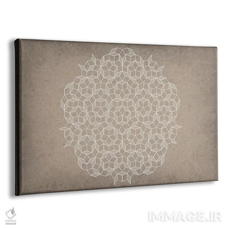 تابلو انتزاعی کاشی کاری پنروز اثر گت یور نرد آن - نمای پرسپکتیو محصول