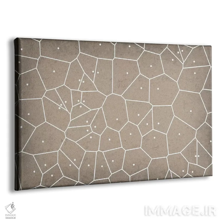 تابلو انتزاعی نمودار ورونوی اثر گت یور نرد آن - نمای پرسپکتیو محصول