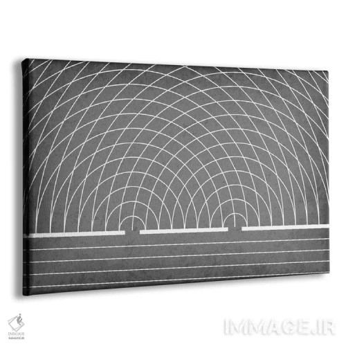 تابلو انتزاعی آزمایش دوشکاف یانگ اثر گت یور نرد آن - نمای پرسپکتیو محصول