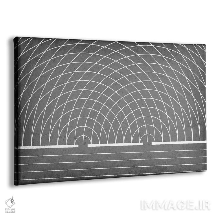 تابلو انتزاعی آزمایش دوشکاف یانگ اثر گت یور نرد آن - نمای پرسپکتیو محصول