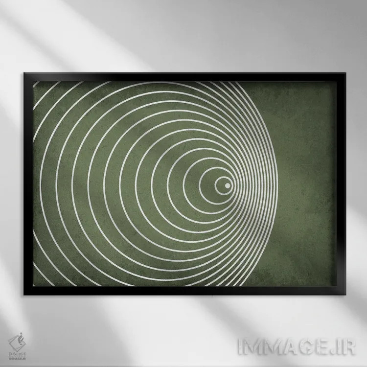 تابلو دکوراتیو اثر دوپلر ۲ - نمای قابدار مشکی