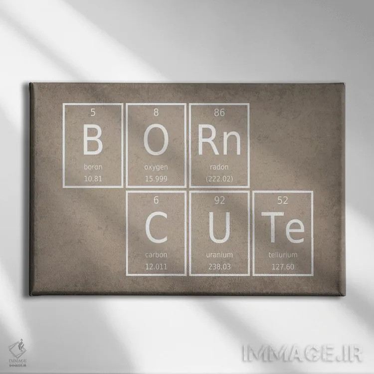 تابلو دکوراتیو از بدو تولد بامزه اثر گت یور نرد آن - نمای روبهرو روی دیوار