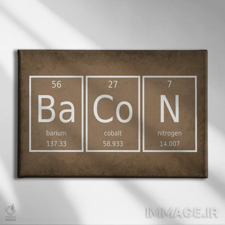 تابلو مینیمال بیکن اثر گت یور نرد آن - نمای روبهرو روی دیوار