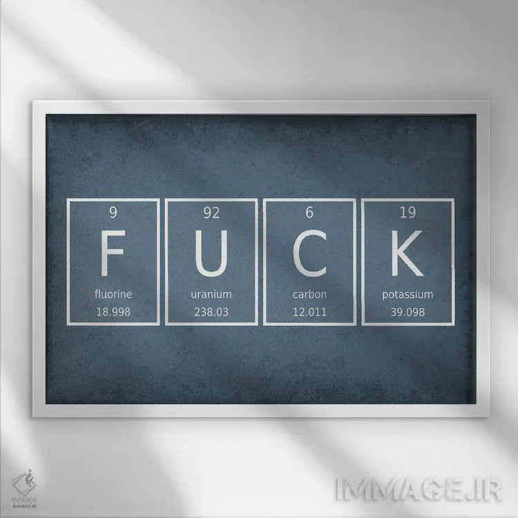 تابلو دکوراتیو فاک ۲ اثر گت یور نرد آن - نمای قابدار سفید