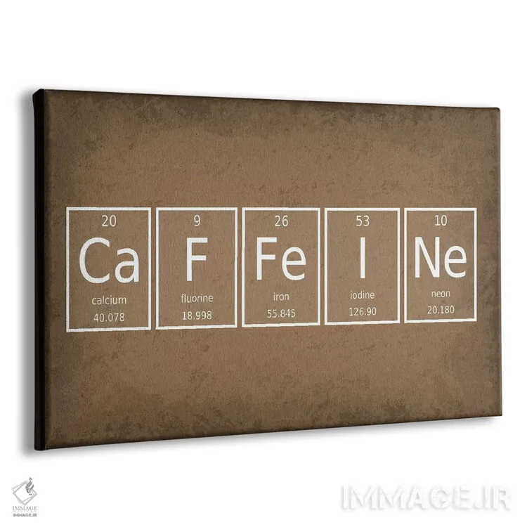 تابلو مینیمال کافئین اثر گت یور نرد آن - نمای پرسپکتیو محصول