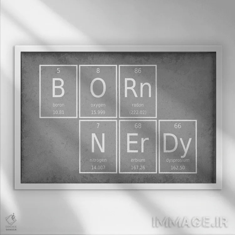 تابلو دکوراتیو از بدو تولد خوره اثر گت یور نرد آن - نمای قابدار سفید