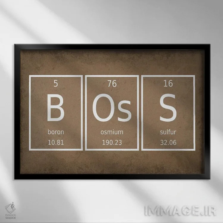 تابلو دکوراتیو رئیس اثر گت یور نرد آن - نمای قابدار مشکی