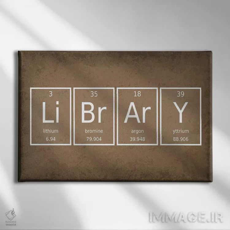 تابلو دکوراتیو کتابخانه اثر گت یور نرد آن - نمای روبهرو روی دیوار