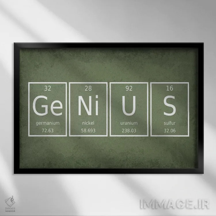 تابلو دکوراتیو نابغه اثر گت یور نرد آن - نمای قابدار مشکی