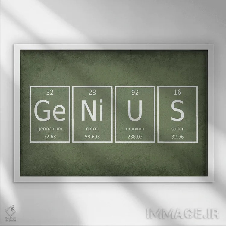 تابلو دکوراتیو نابغه اثر گت یور نرد آن - نمای قابدار سفید