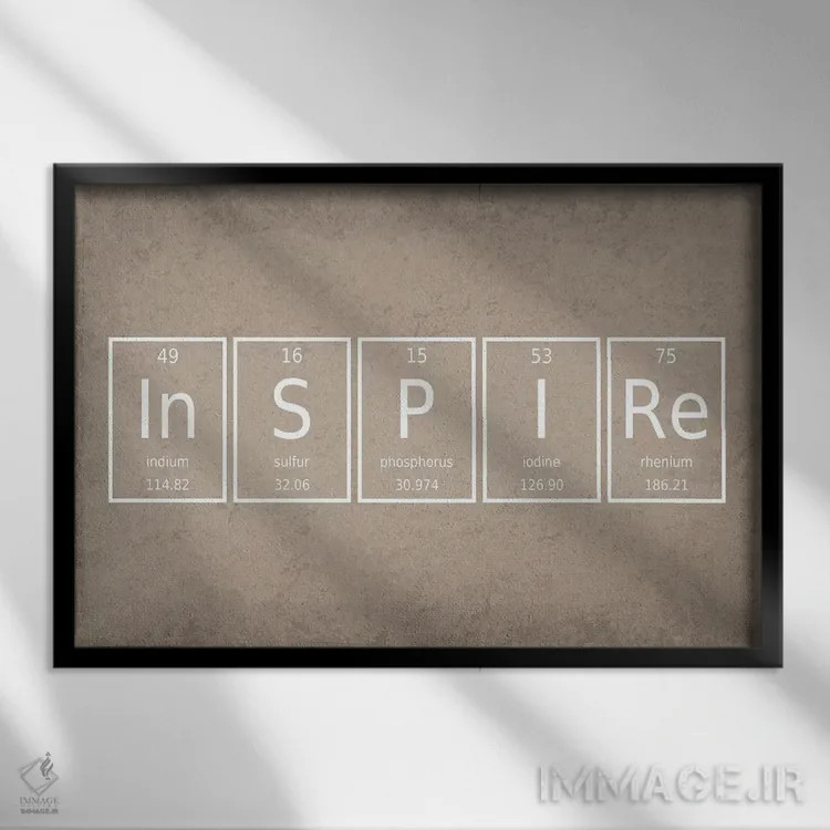 تابلو دکوراتیو الهام بخش اثر گت یور نرد آن - نمای قابدار مشکی